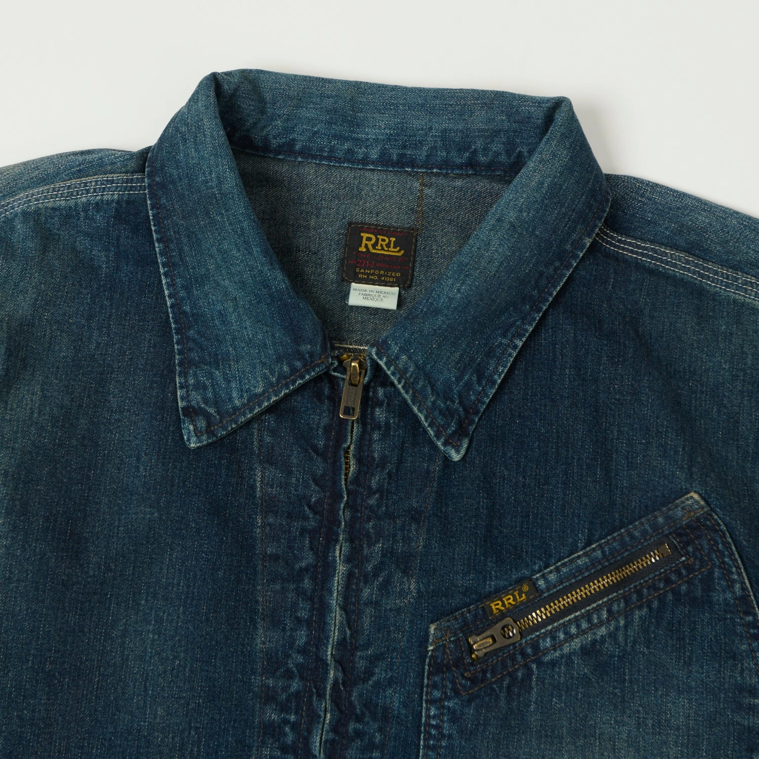 Easy Fit Piece RRL 'Leyton' Denim Jacket - Indigo
