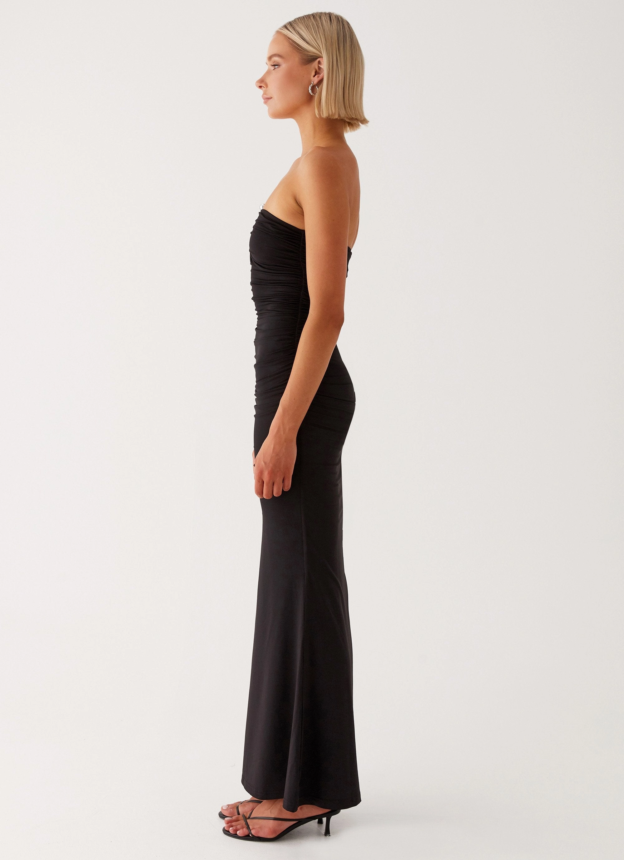 Scoop-Neck Rudy Maxi Dress - Black