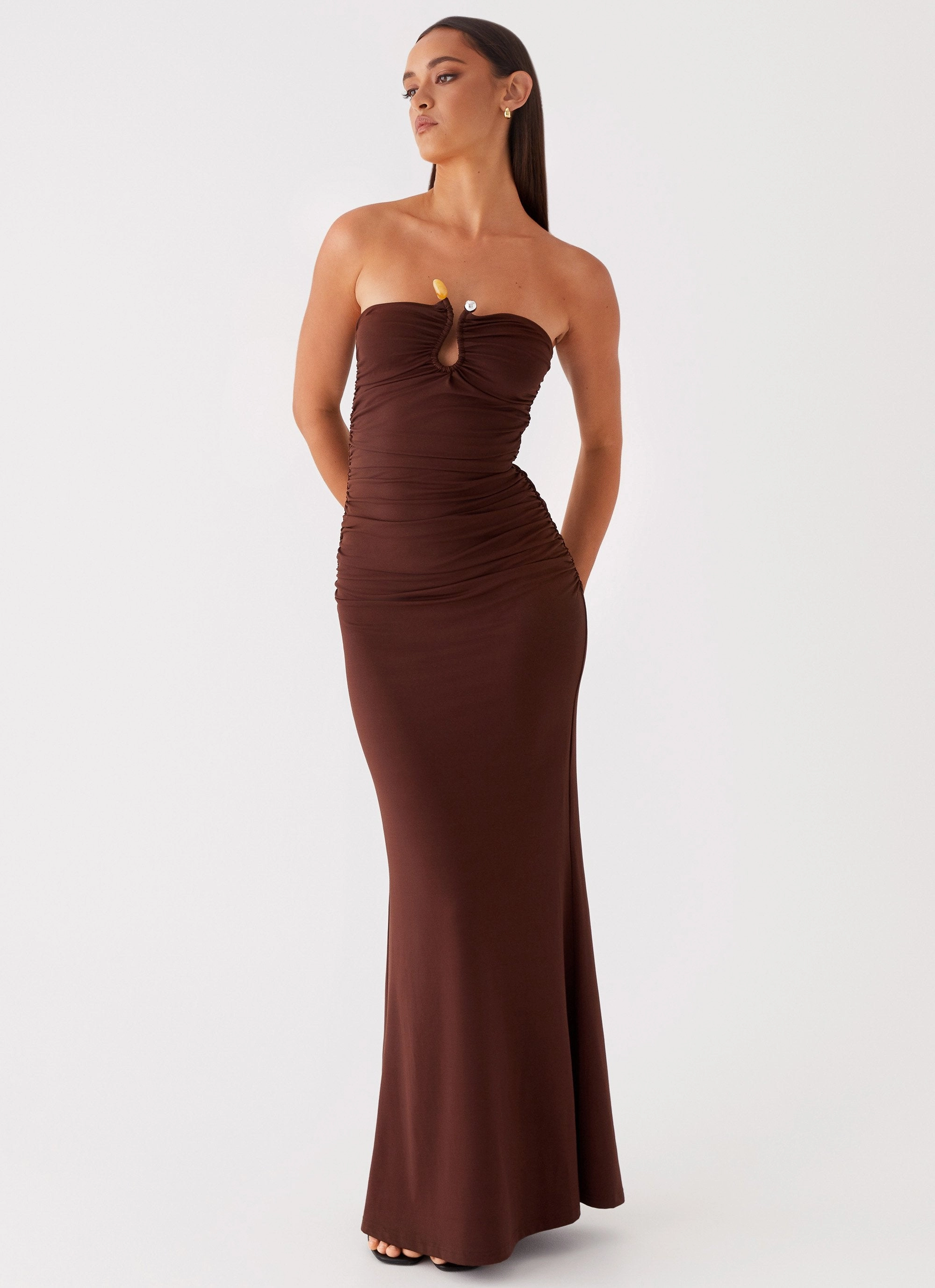 Rudy Maxi Dress - Brown Easy Layering Piece