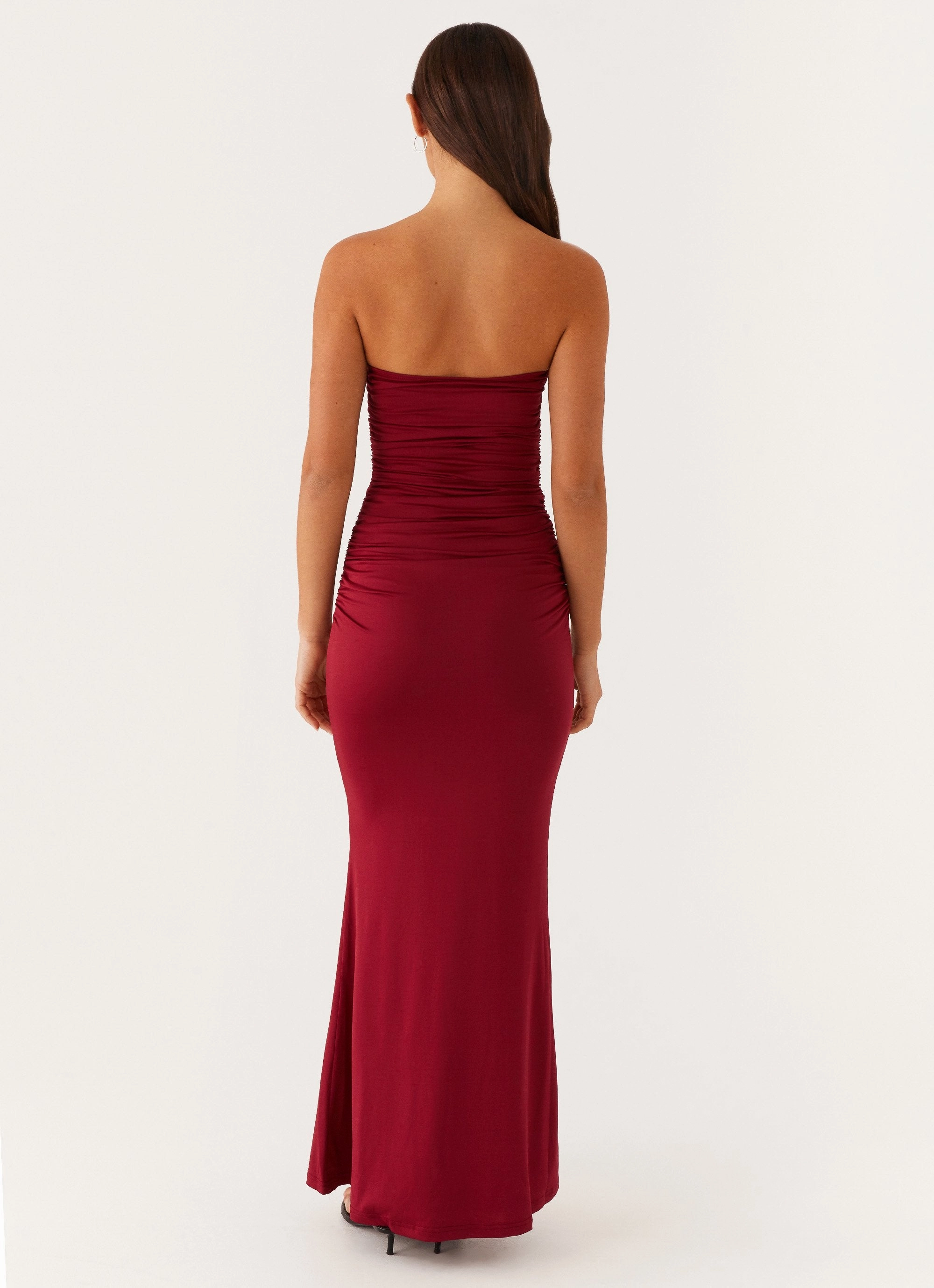 Rudy Maxi Dress - Maroon Relaxed Line