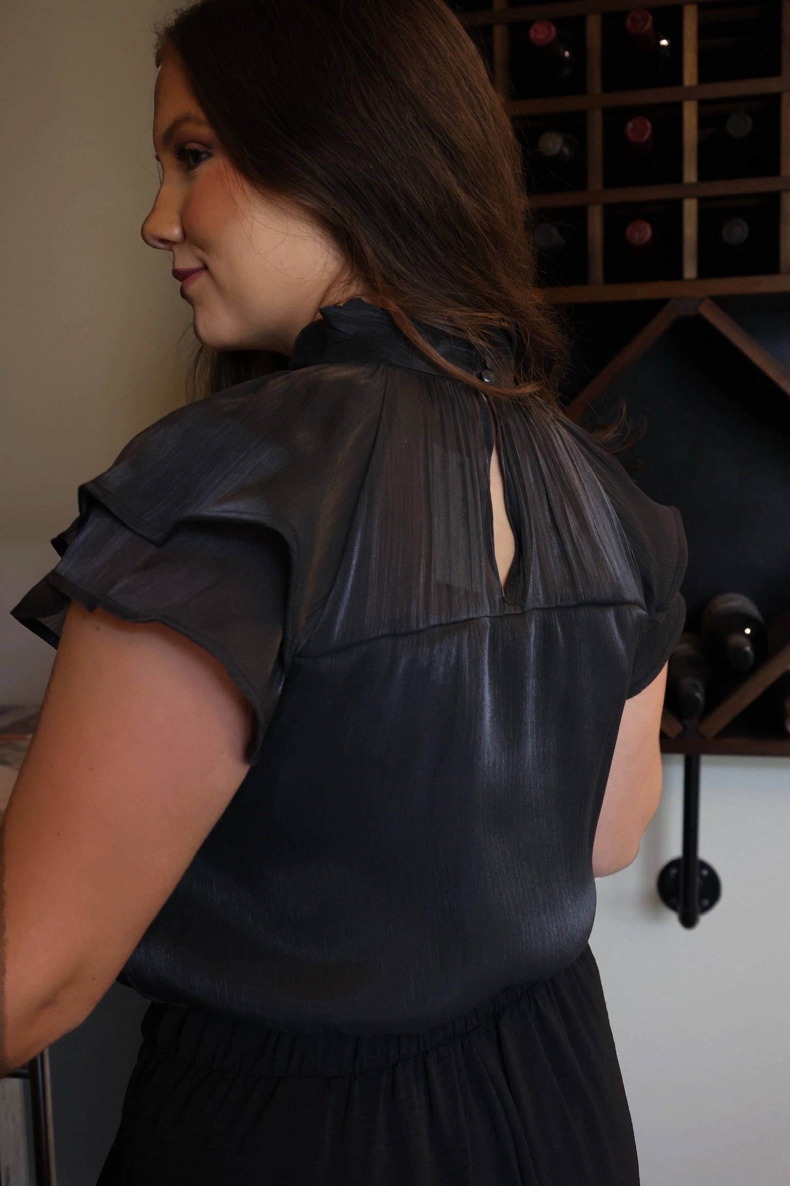 NonRestrictive Cut Rue Ruffle Top (FINIAL SALE)