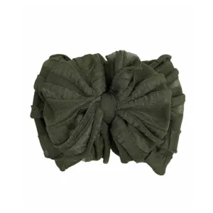 Ruffle Headband - Cedar Green