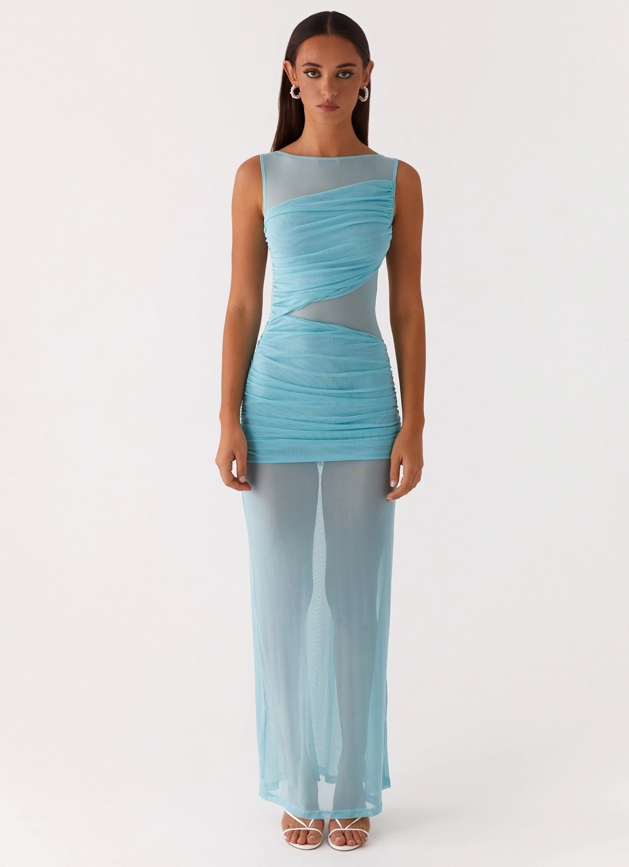 Apollo Maxi Dress - Aqua Casual Days Stylish Waistband Fit