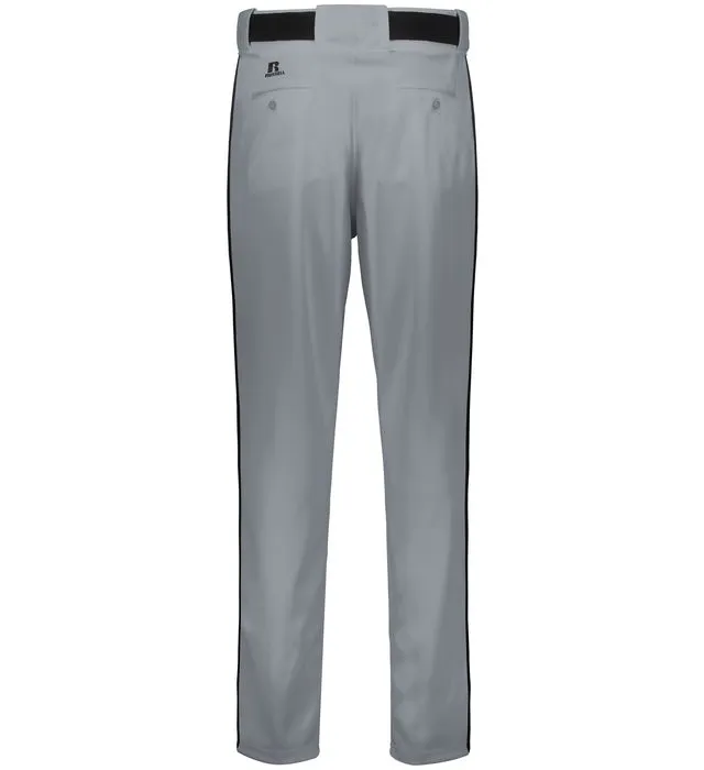 Russell Baseball Grey with Black Diamond Series 2.0 Piped Adult Baseball Pants