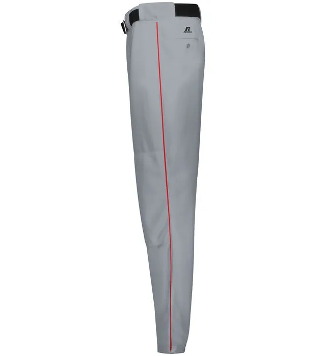 Russell Baseball Grey with True Red Diamond Series 2.0 Piped Youth Baseball Pants