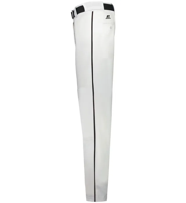Russell White with Black Change Up Piped Adult Baseball Pants