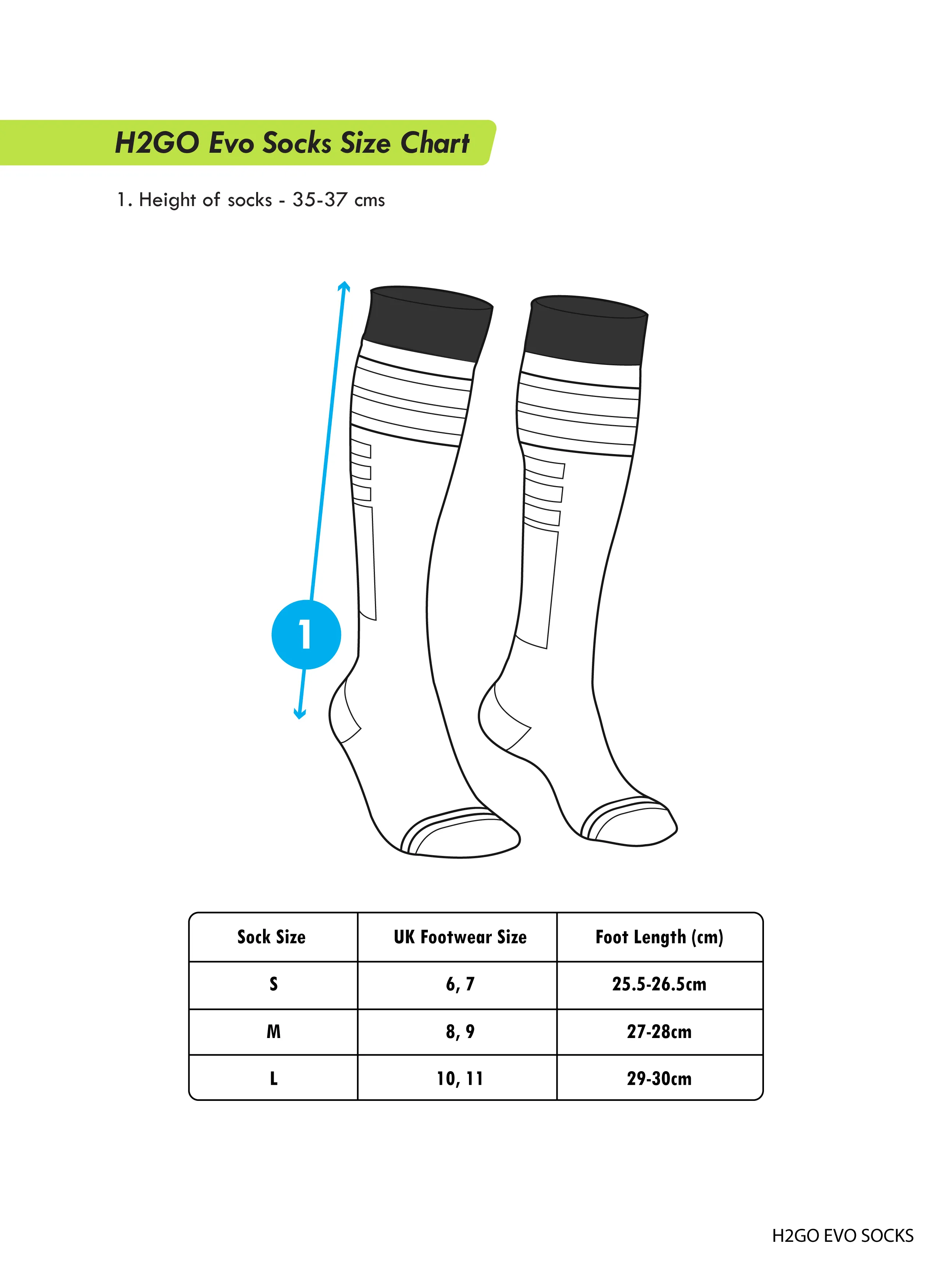 Rynox H2GO EVO Waterproof Socks (Black Blue)