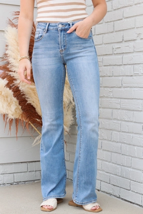 Saber Flare Jeans DoubleStitched Hemming