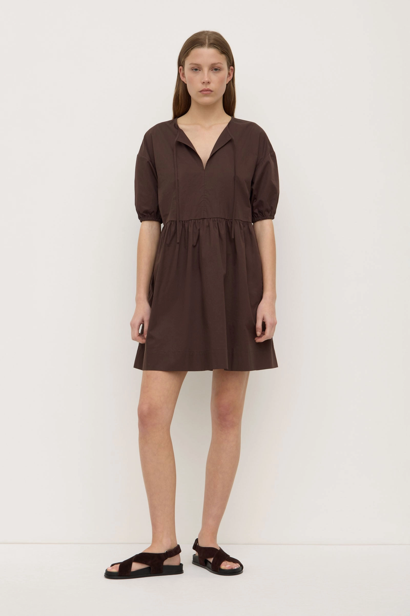Spring Flow Textured Look Sabine Mini Dress
