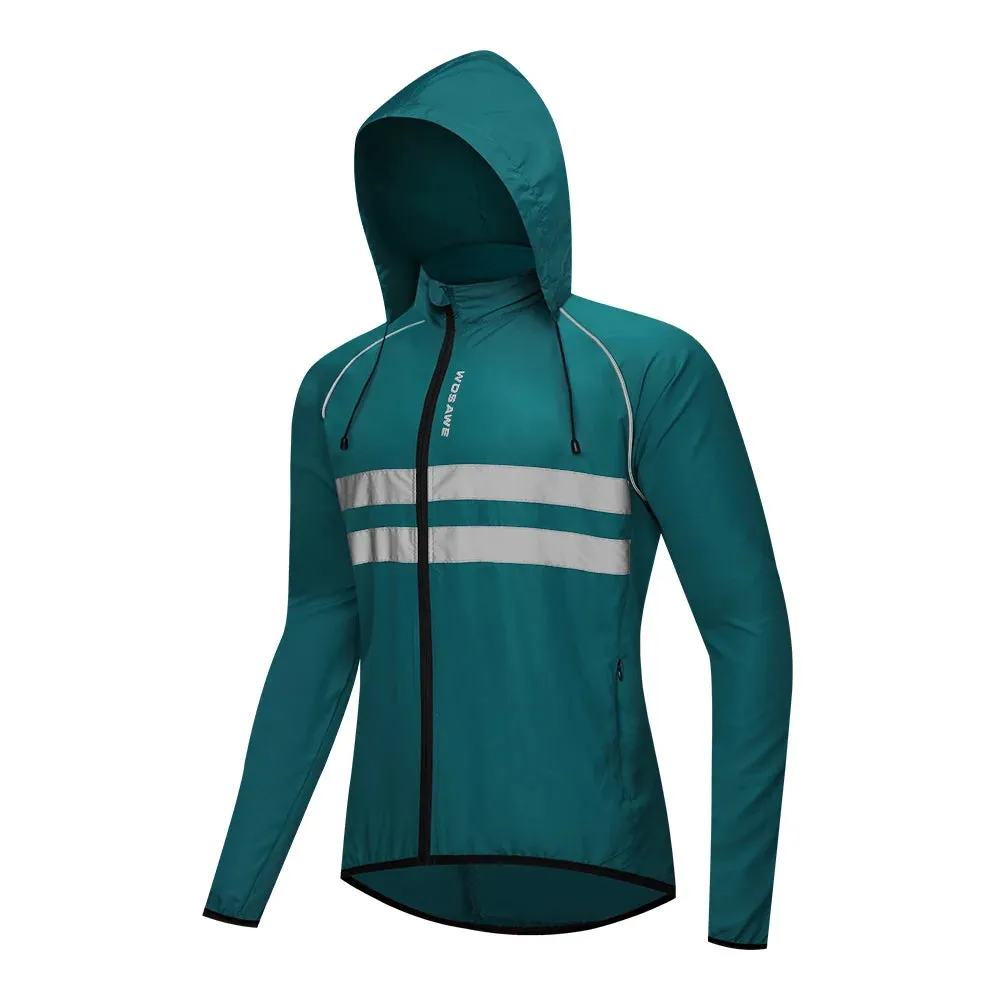 Safety Wear: WOSAWE Windproof Reflective Jackets. Hooded, Longsleeve or Sleeveless Styles. Water Resistant. Varios Colors.