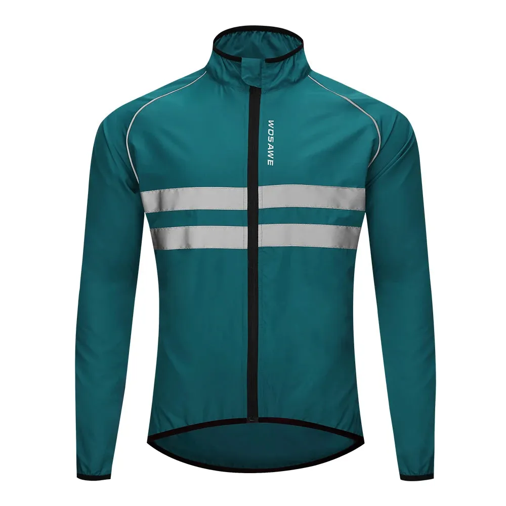 Safety Wear: WOSAWE Windproof Reflective Jackets. Hooded, Longsleeve or Sleeveless Styles. Water Resistant. Varios Colors.