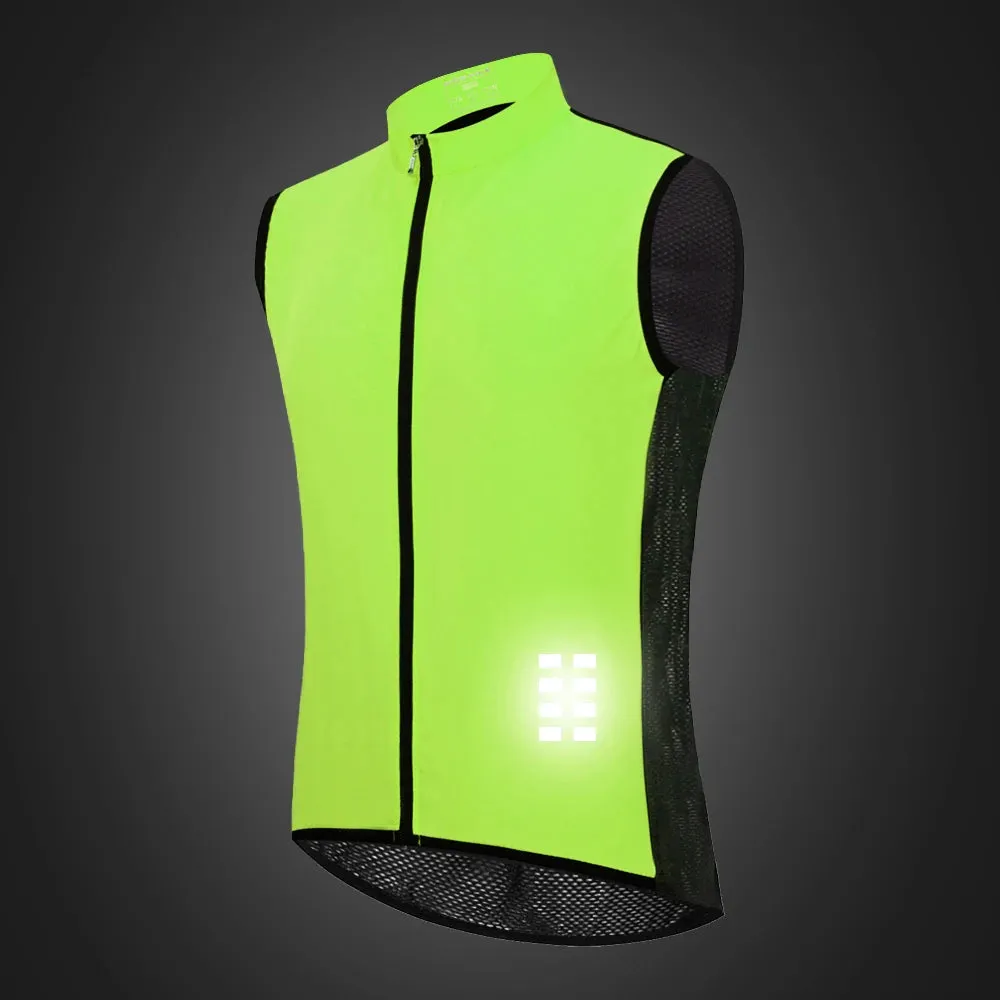 Safety Wear: WOSAWE Windproof Reflective Jackets. Hooded, Longsleeve or Sleeveless Styles. Water Resistant. Varios Colors.