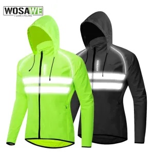 Safety Wear: WOSAWE Windproof Reflective Jackets. Hooded, Longsleeve or Sleeveless Styles. Water Resistant. Varios Colors.