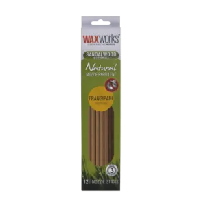 SANDALWOOD INCENSE STICKS WITH CITRONELLA & FRANGIPANI OIL 12PACK