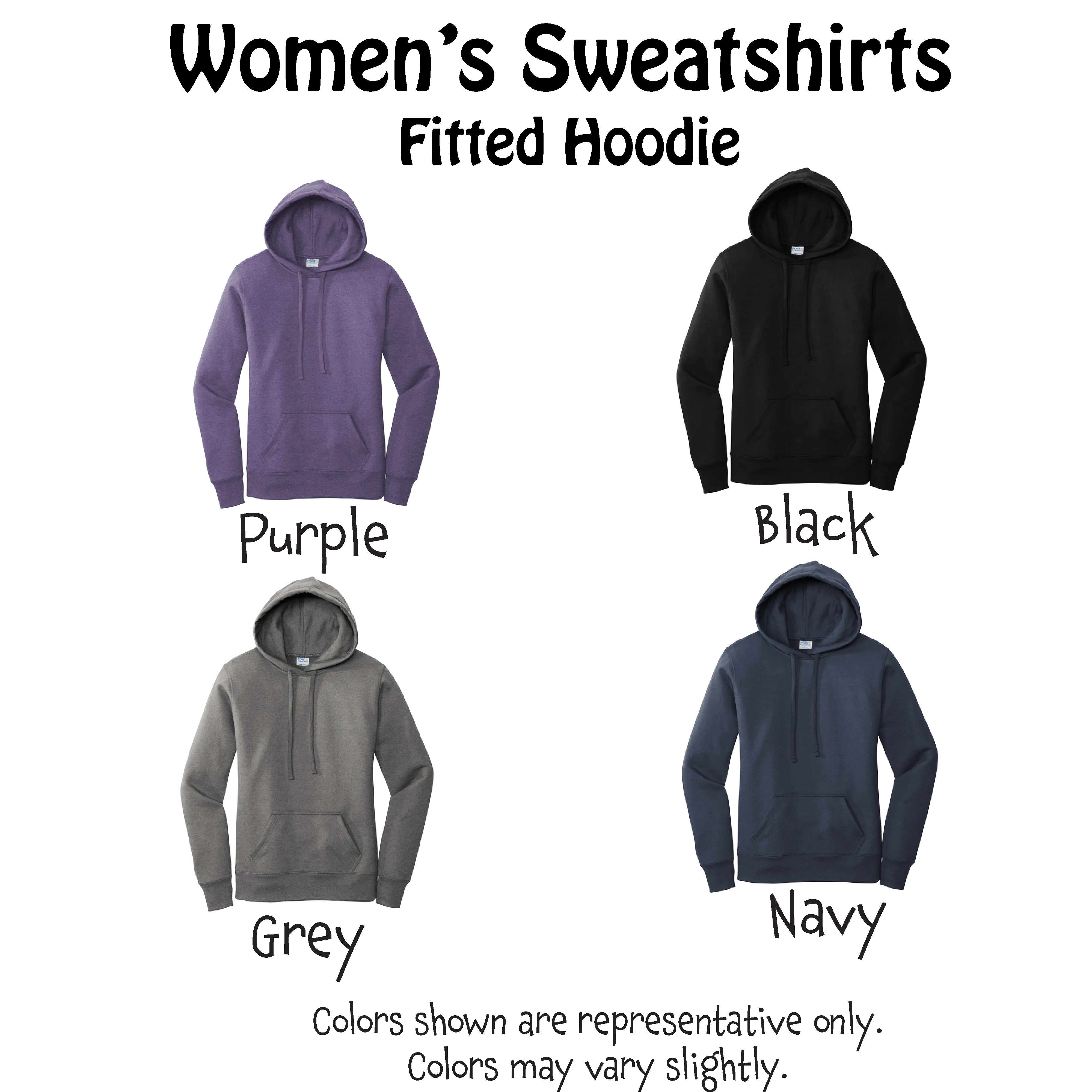 Santa Hat | Women’s Fitted Hoodie Pickleball Sweatshirt | 50% Cotton 50% Poly Fleece