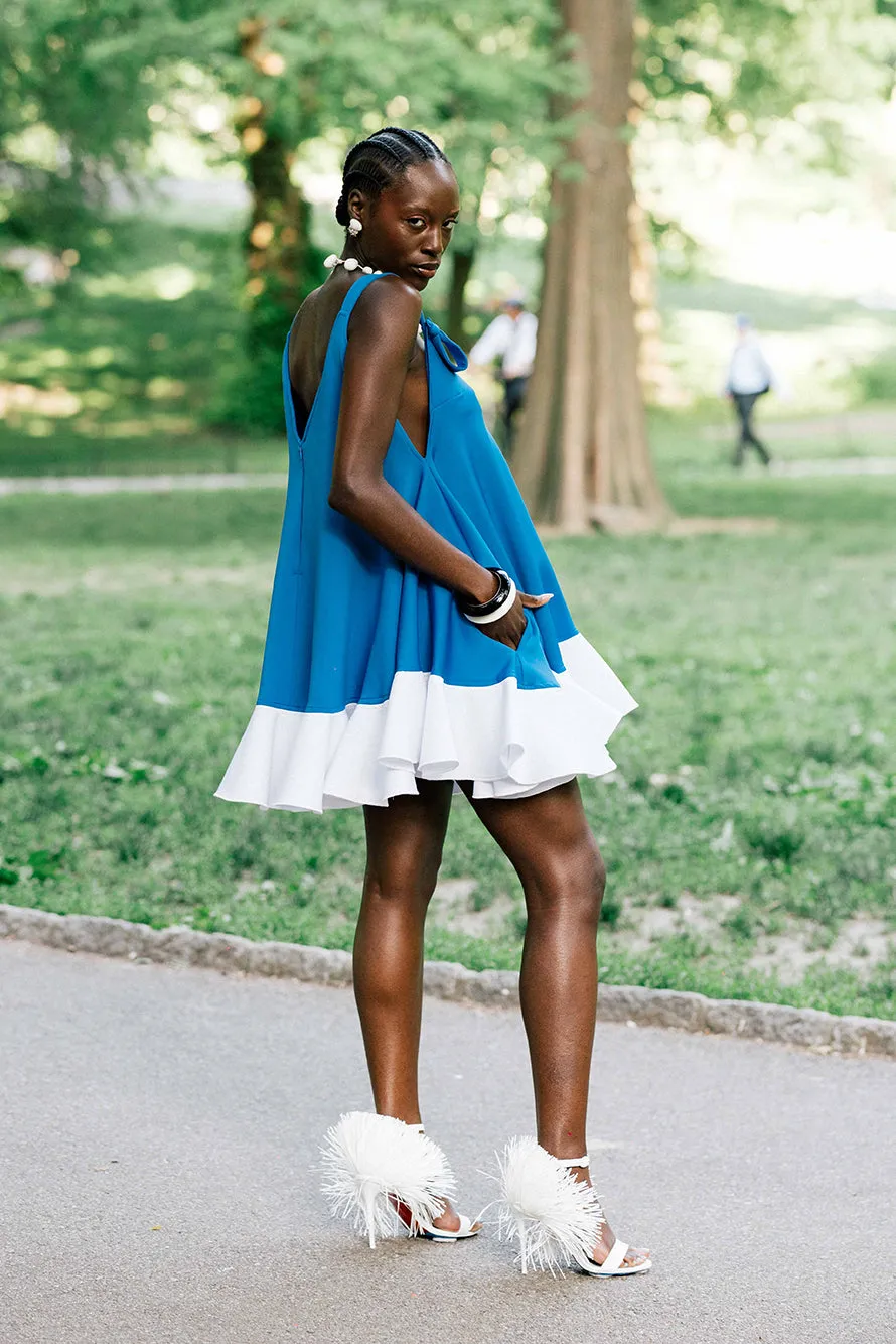 Santorini- Ava Dress Gentle Texture Vibrant color