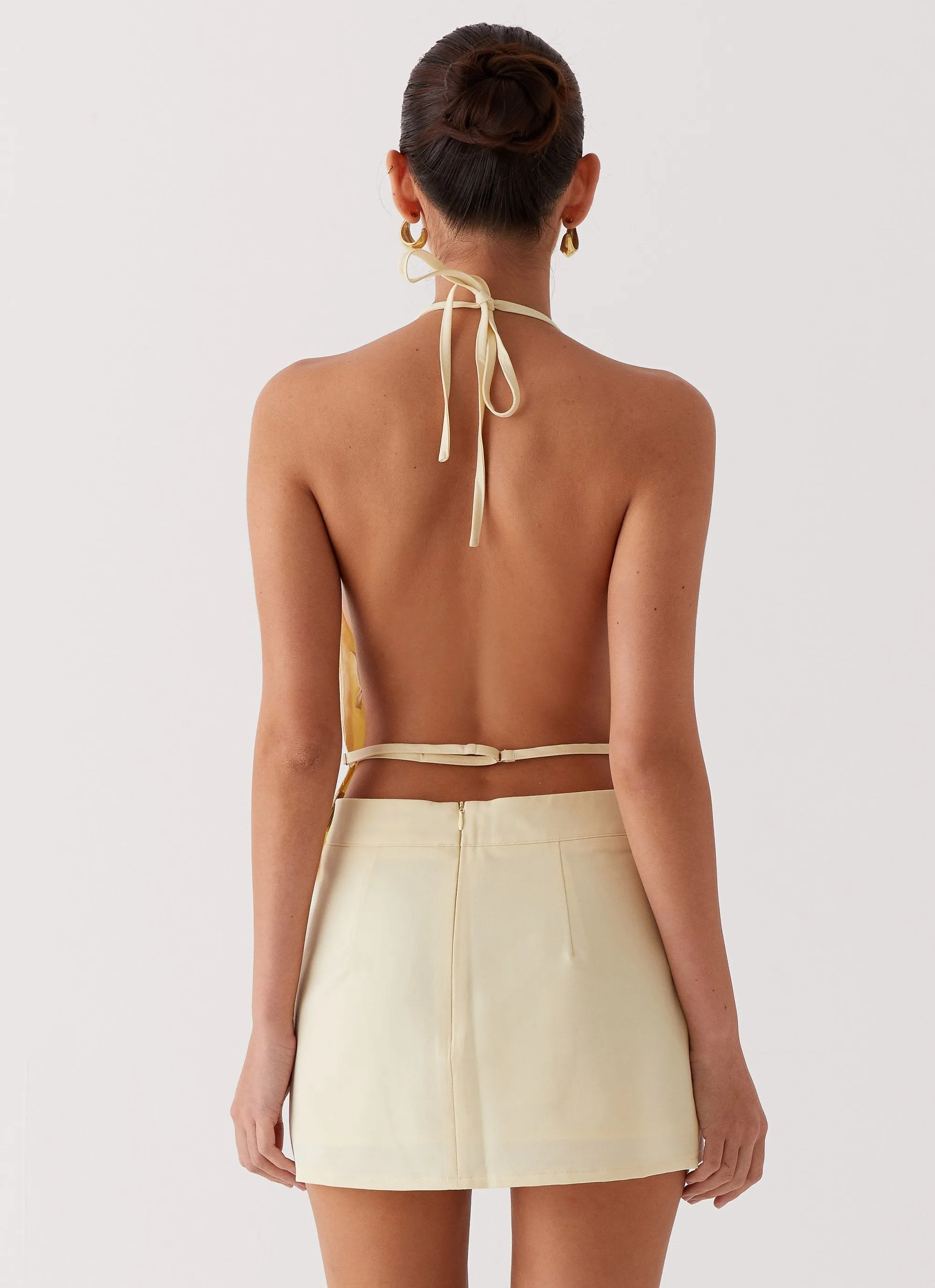 Cozy Vibes Sarah Mini Skirt - Butter