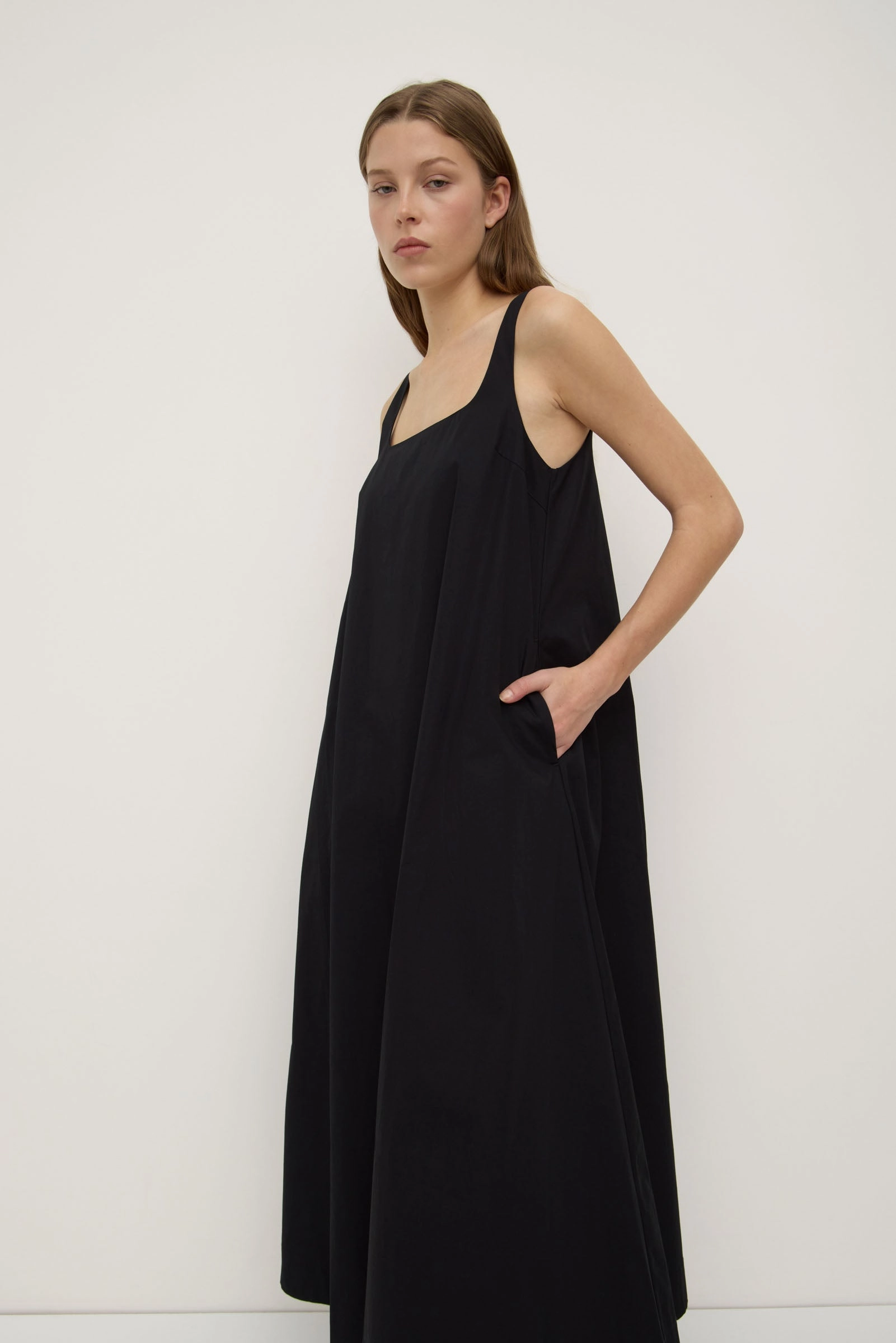 Soft Structure High low hem Becca Maxi Dress