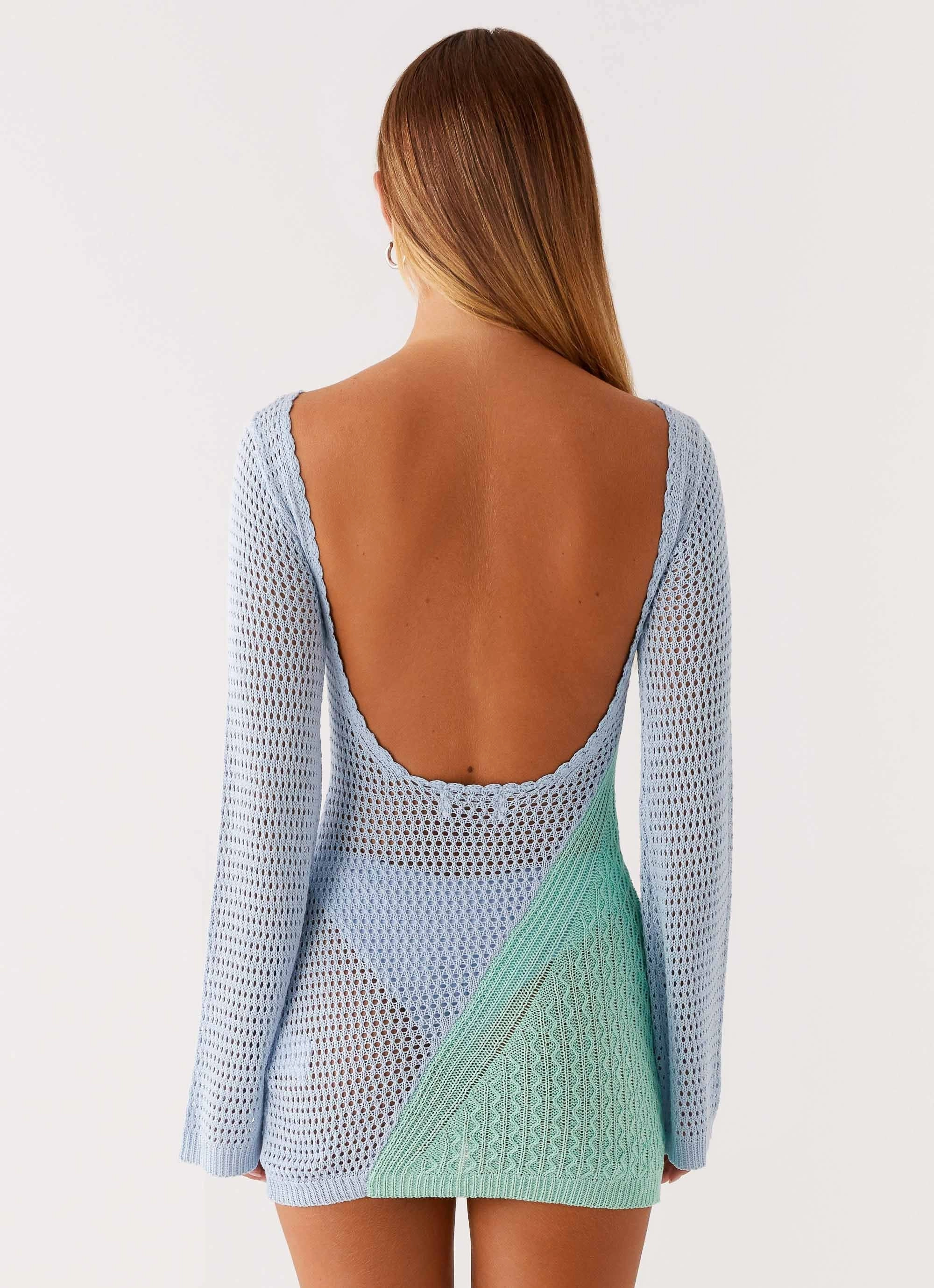 Estie Long Sleeve Crochet Mini Dress - Multi Sleek And Stylish Smart Look