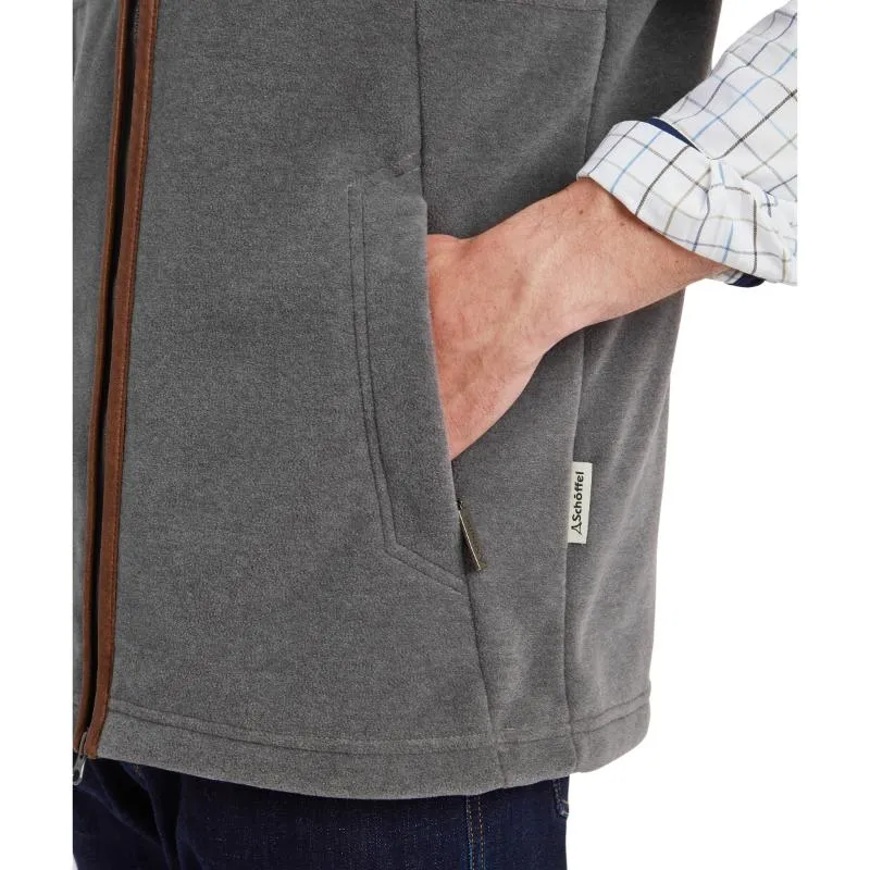Schoffel Mens Oakham Fleece Gilet - Pewter