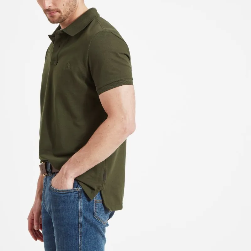 Schoffel St Ives Tailored Mens Polo Shirt - Forest
