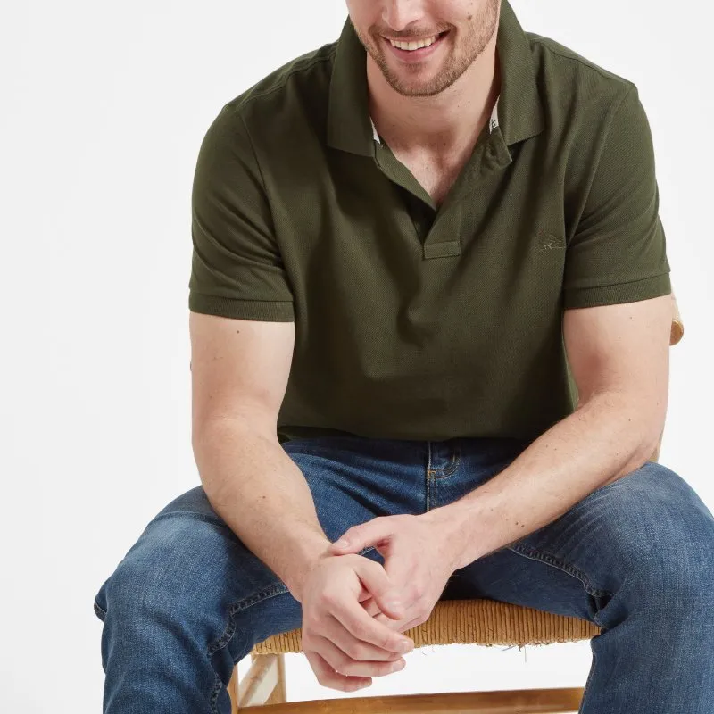 Schoffel St Ives Tailored Mens Polo Shirt - Forest