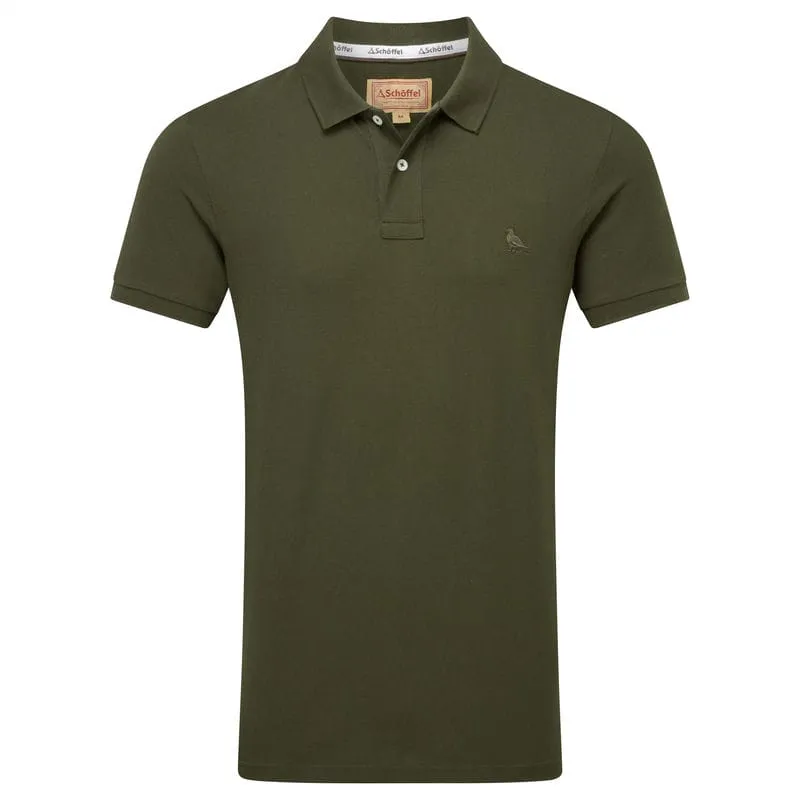 Schoffel St Ives Tailored Mens Polo Shirt - Forest