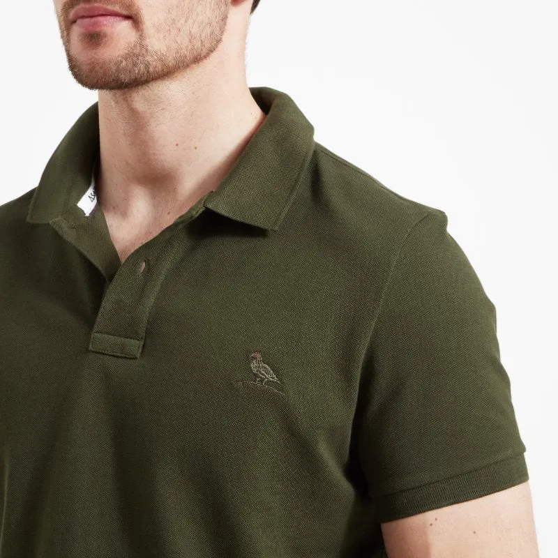 Schoffel St Ives Tailored Mens Polo Shirt - Forest