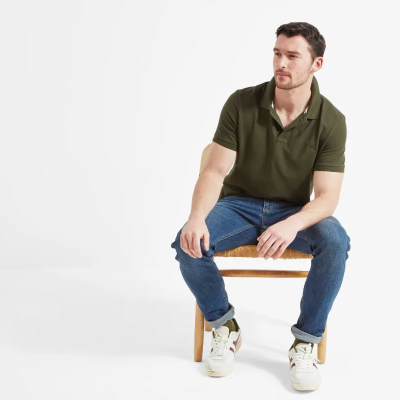 Schoffel St Ives Tailored Mens Polo Shirt - Forest