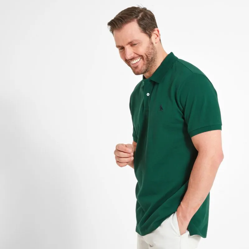 Schoffel St Ives Tailored Mens Polo Shirt - Pine Green