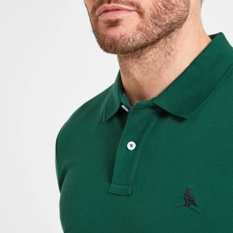 Schoffel St Ives Tailored Mens Polo Shirt - Pine Green