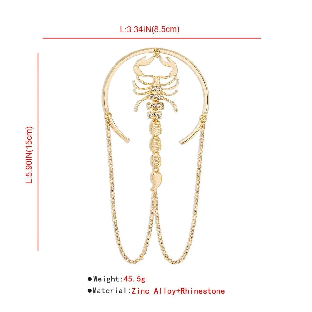 Scorpion rhinestone armbands