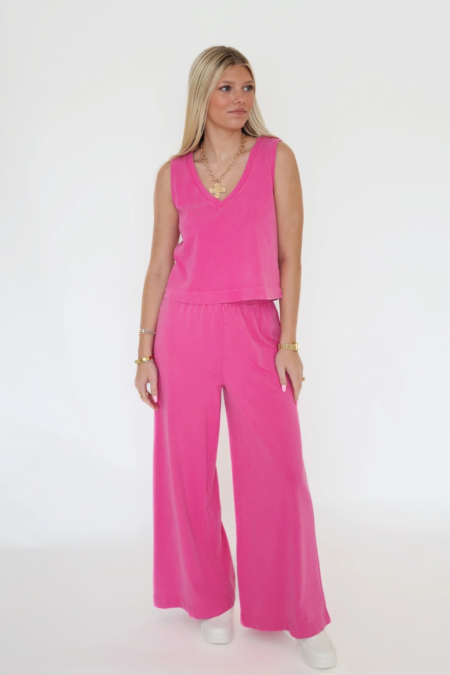 Scout Jersey Flare Pant- Island Pink (Final Sale) OdorResistantFinish Warm Fabric