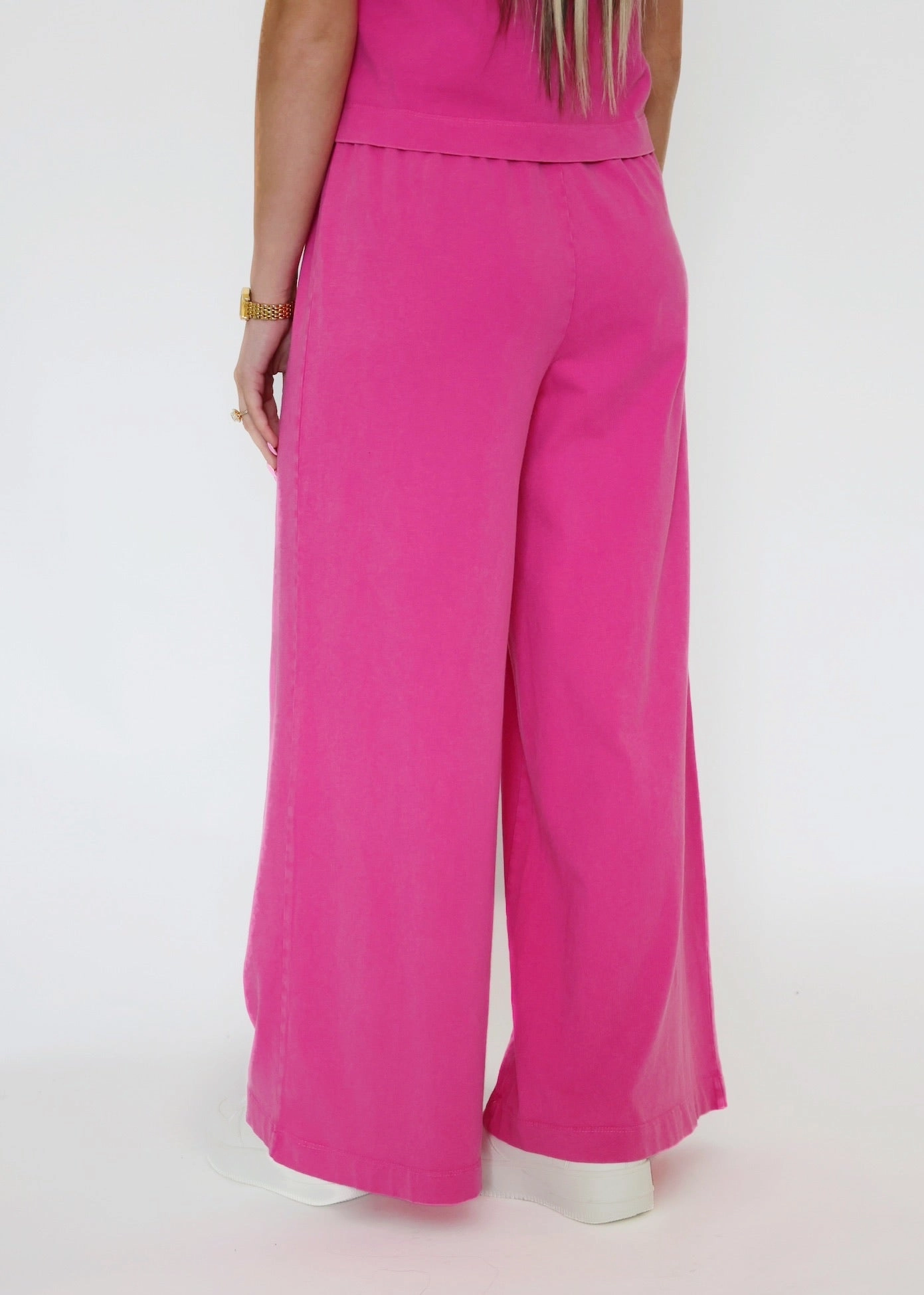 Scout Jersey Flare Pant- Island Pink (Final Sale) Durable Color Retention