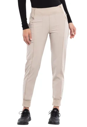 Scrub Pants - Cherokee Infinity Women's Mid Rise Jogger - Khaki, CK110A