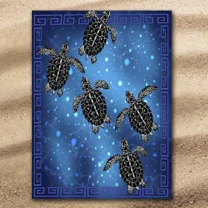 Sea Turtle Voyage Jumbo Towel