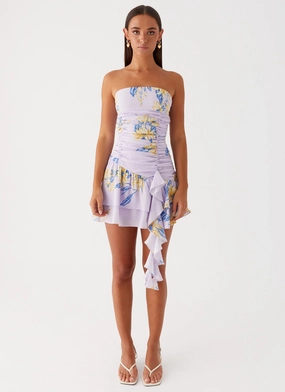 Viviana Mini Dress - Lavender Daily Silhouette