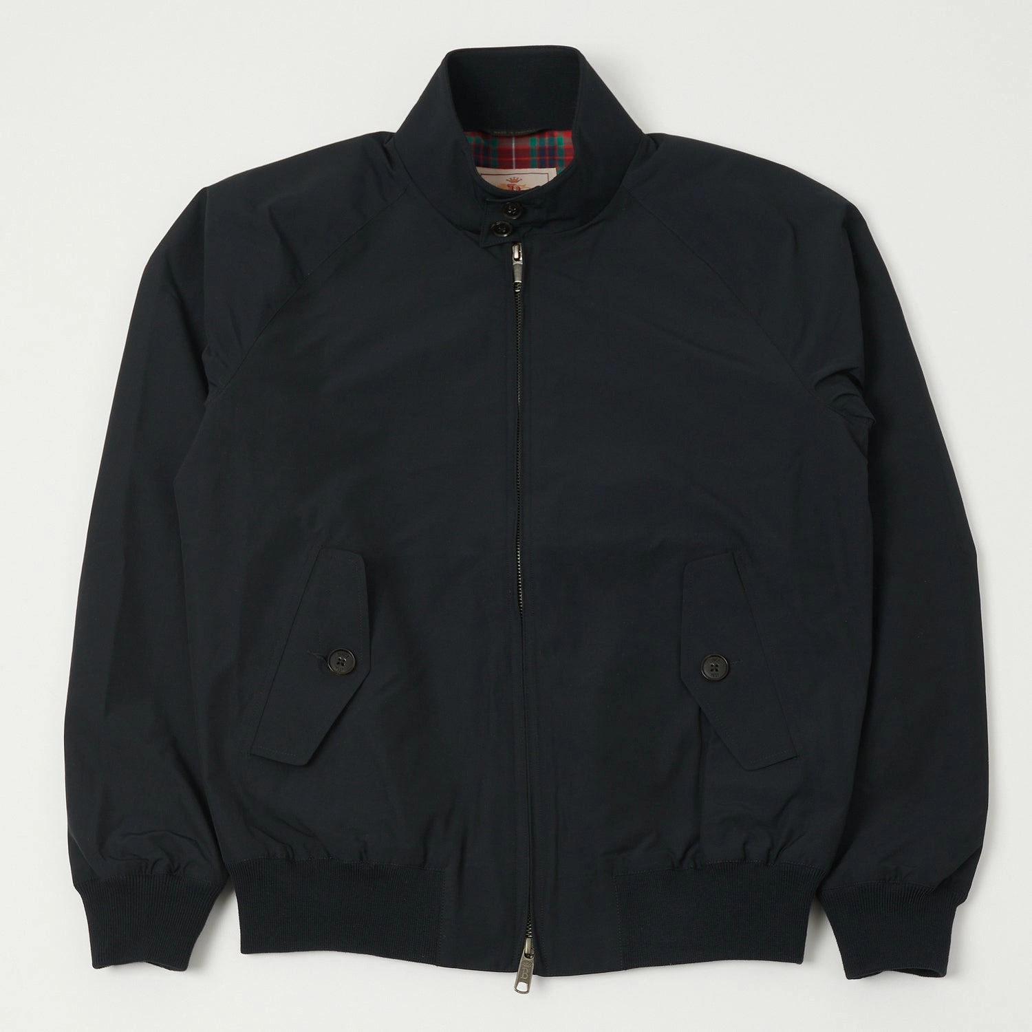 Baracuta G9 'Baracuta Cloth' Harrington Jacket - Dark Navy Functional Pocket Everyday Urban Style