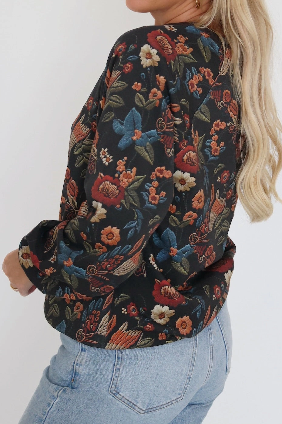 Ruby Floral Sweatshirt ContouredPanels