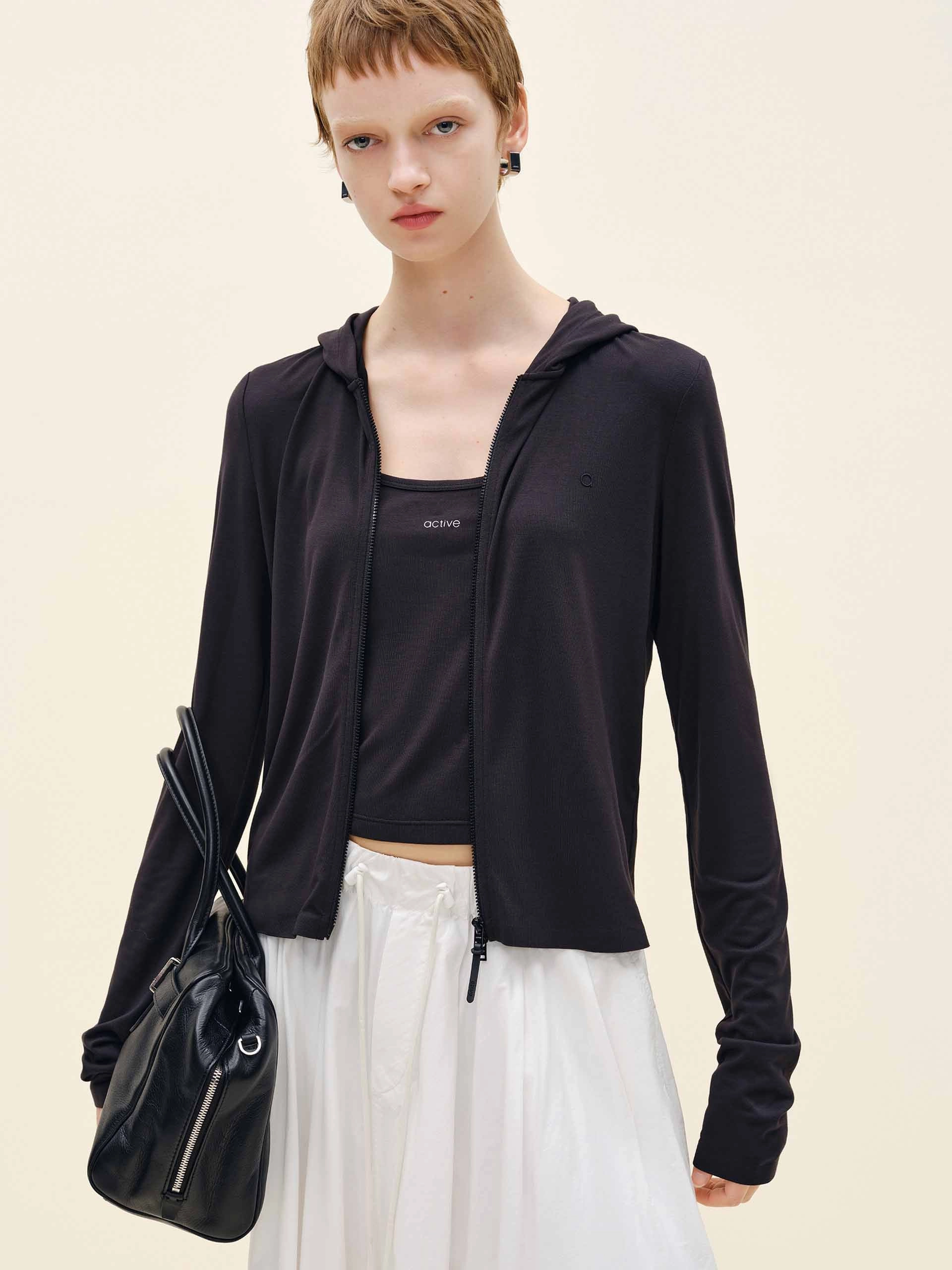 Long Sleeves Hooded Coat Dry Fast