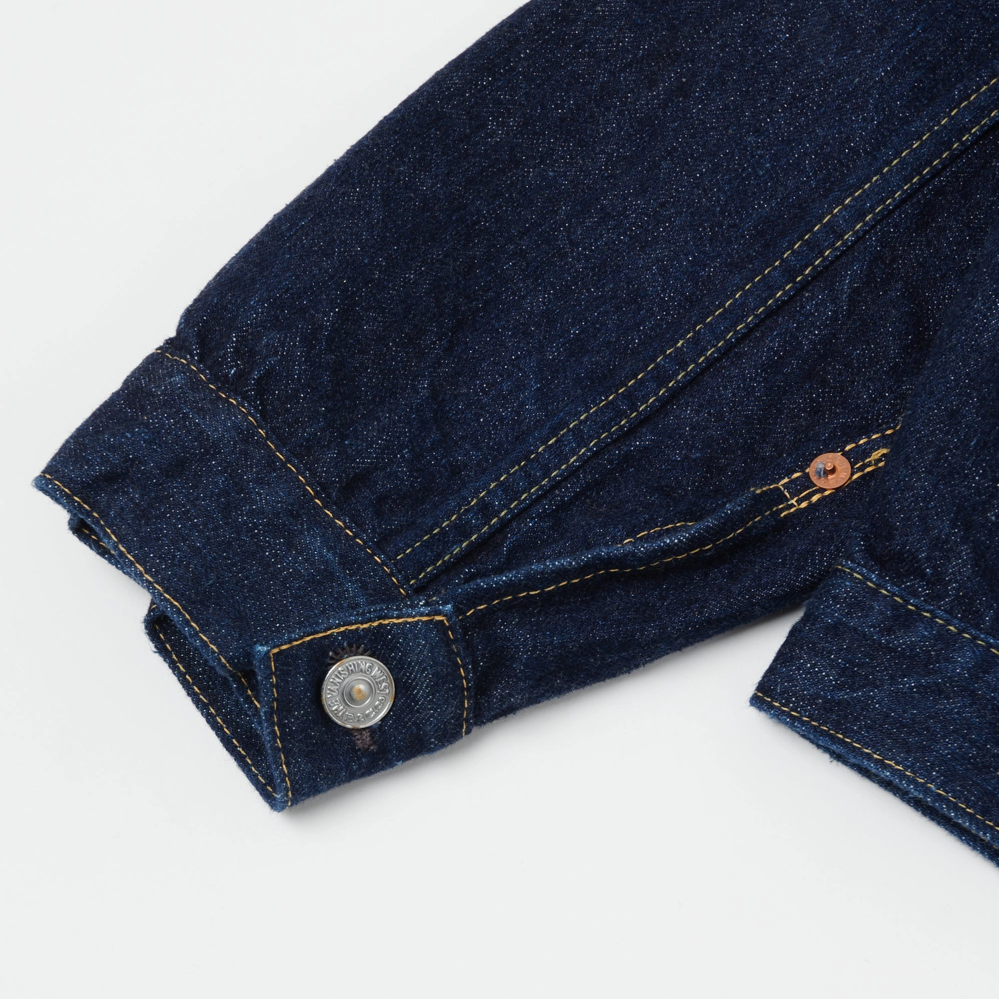Freewheelers & Co The Vanishing West 506XX Type-I Denim Jacket - One Wash RibbedKnitCollar