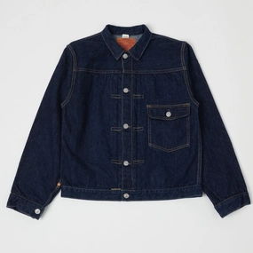 Freewheelers & Co The Vanishing West 506XX Type-I Denim Jacket - One Wash Hypoallergenic Interior