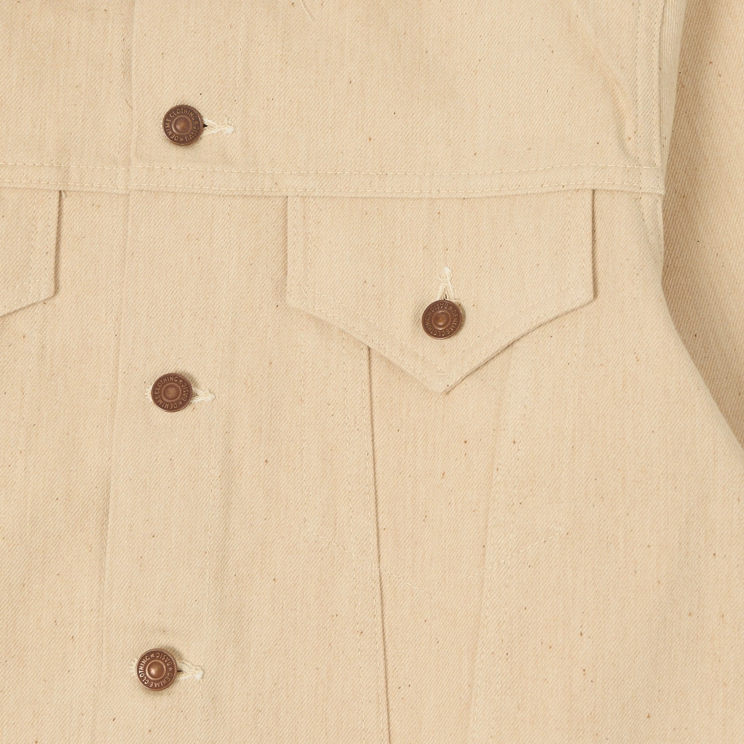 Denime Lot. 233-66M Mother Cotton Type III Denim Jacket - Ecru Quick Dry Material