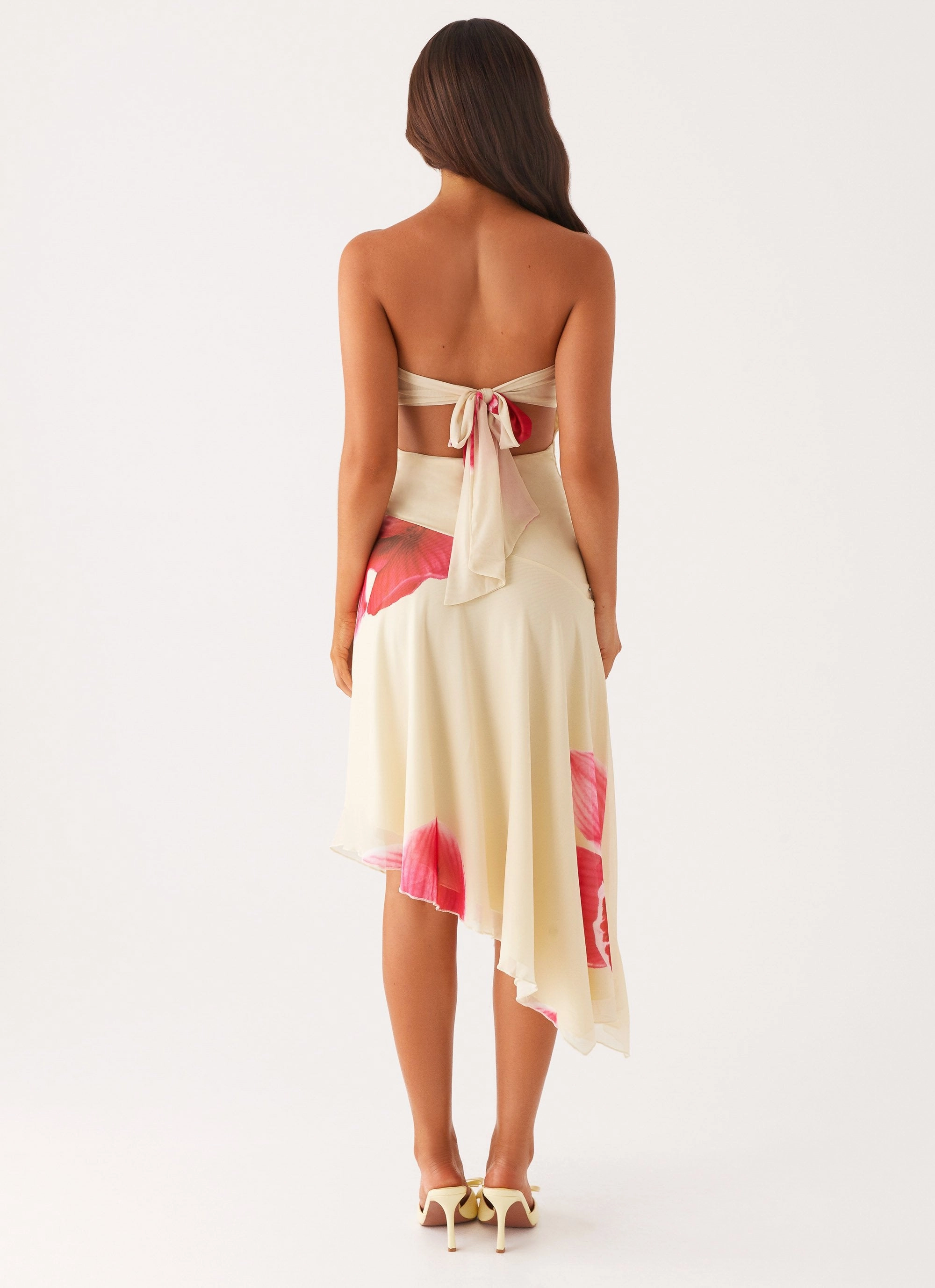 Floor-Length Mariposa Midi Dress - Orchid Yellow