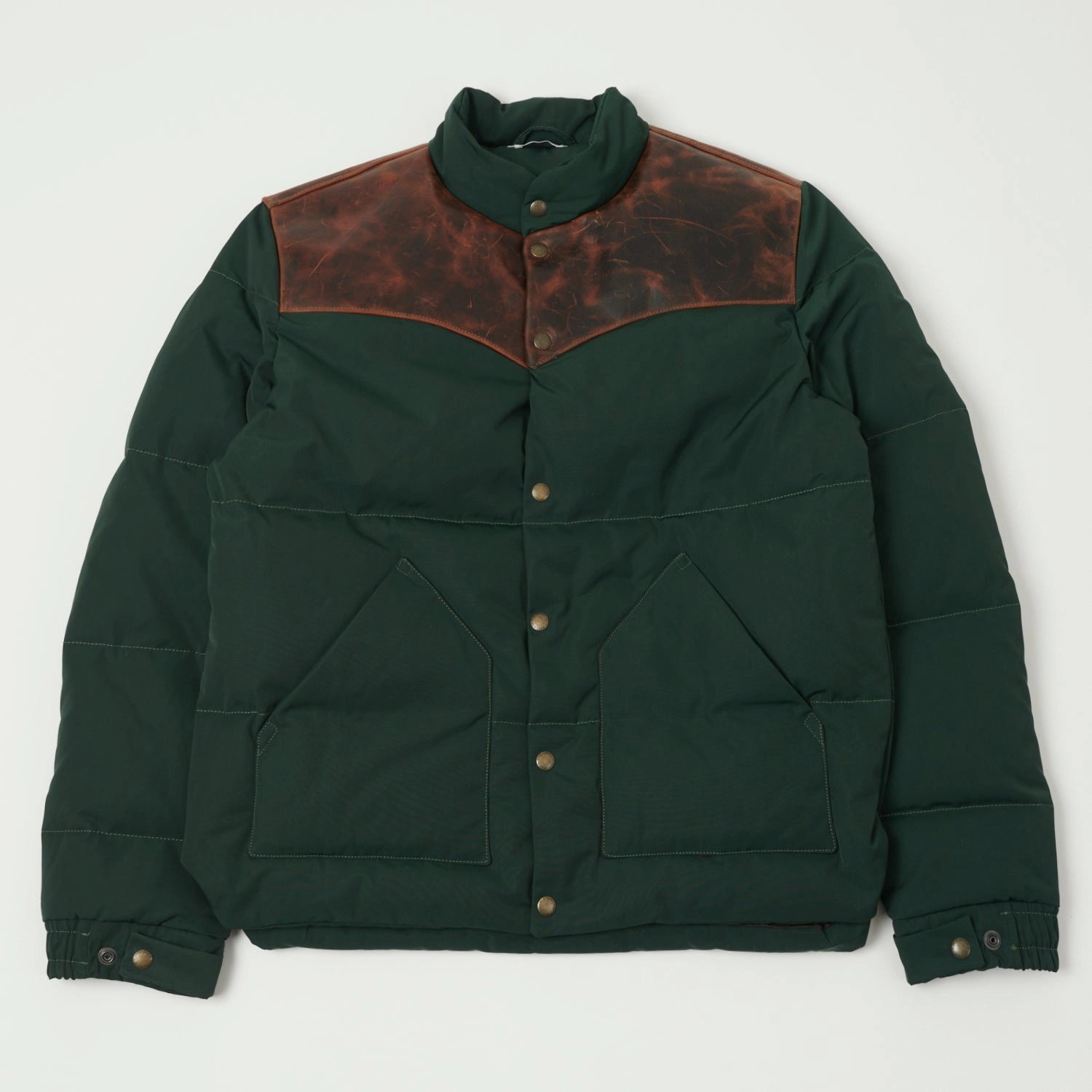 Shangri-La Heritage 'Bivacco' Western Down Jacket - Forest Green Detachable Layers Weekend Casual Fit