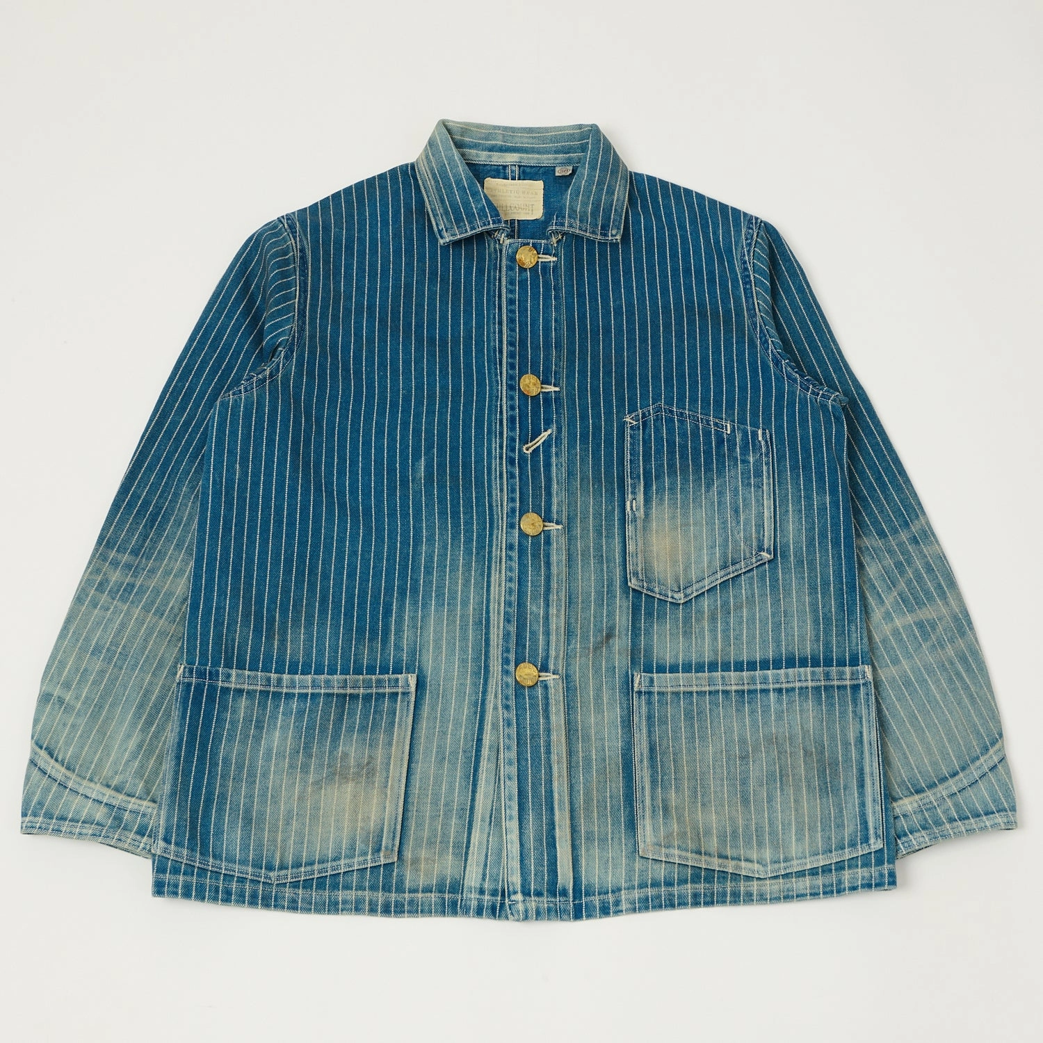 Cold Ready Look Full Count 2015 Indigo Wabash Chore Jacket - Heavy Wash