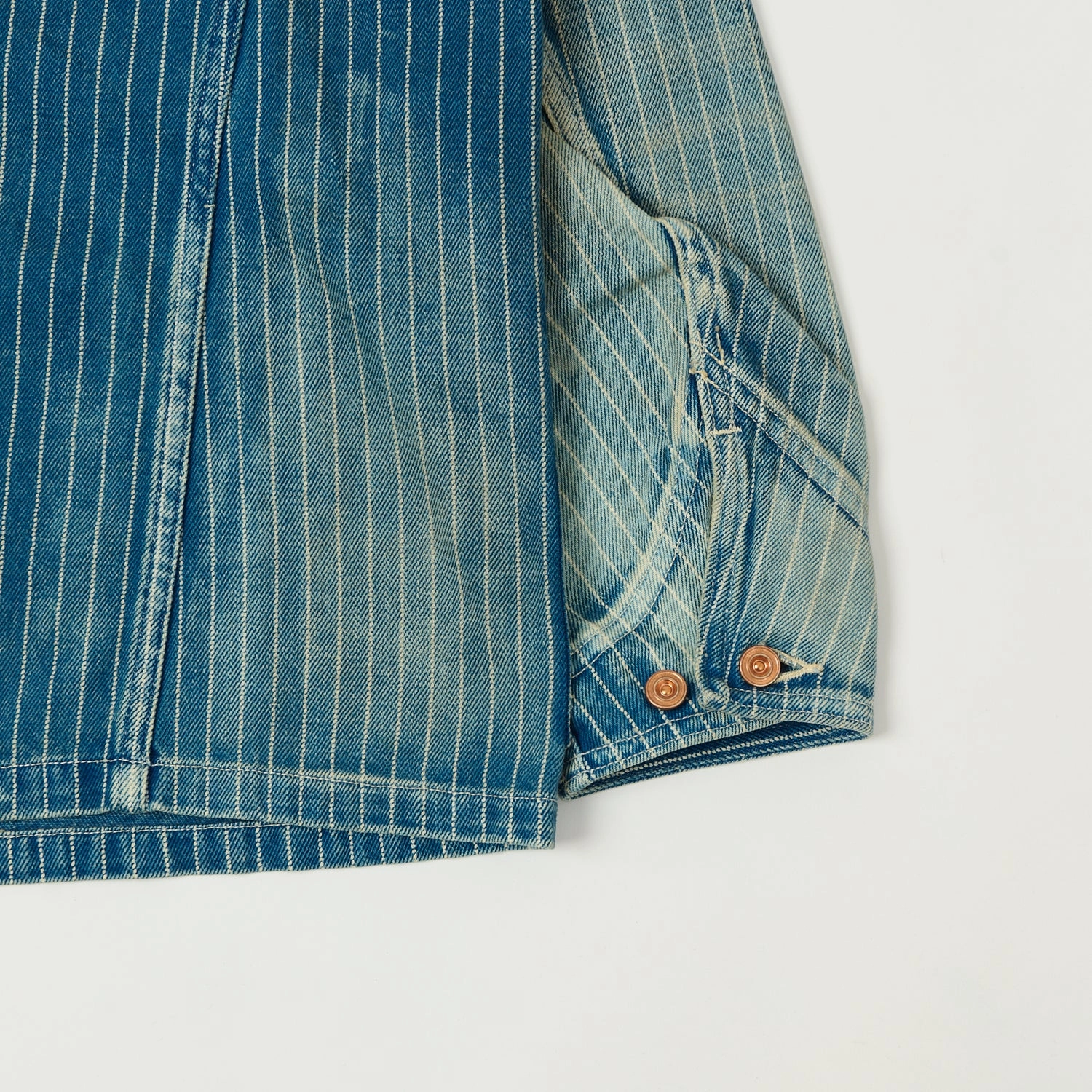 Light Outdoor Layer Full Count 2015 Indigo Wabash Chore Jacket - Heavy Wash