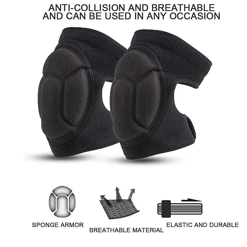 Set Of 2 Sponge Adjustable Knee Pads- Dp-227