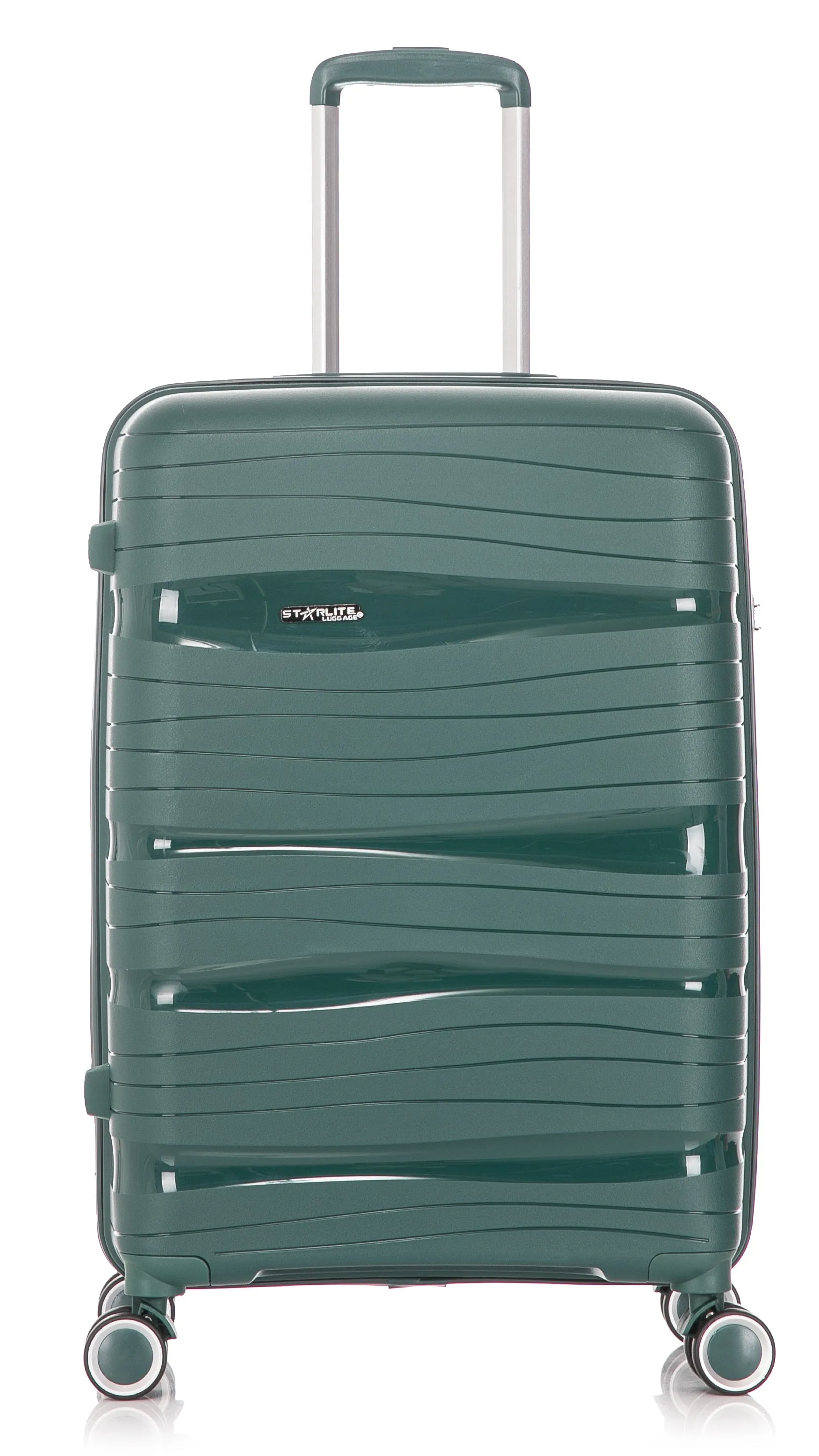 Set of 3 Polypropylene Hard Shell PP801 - Green