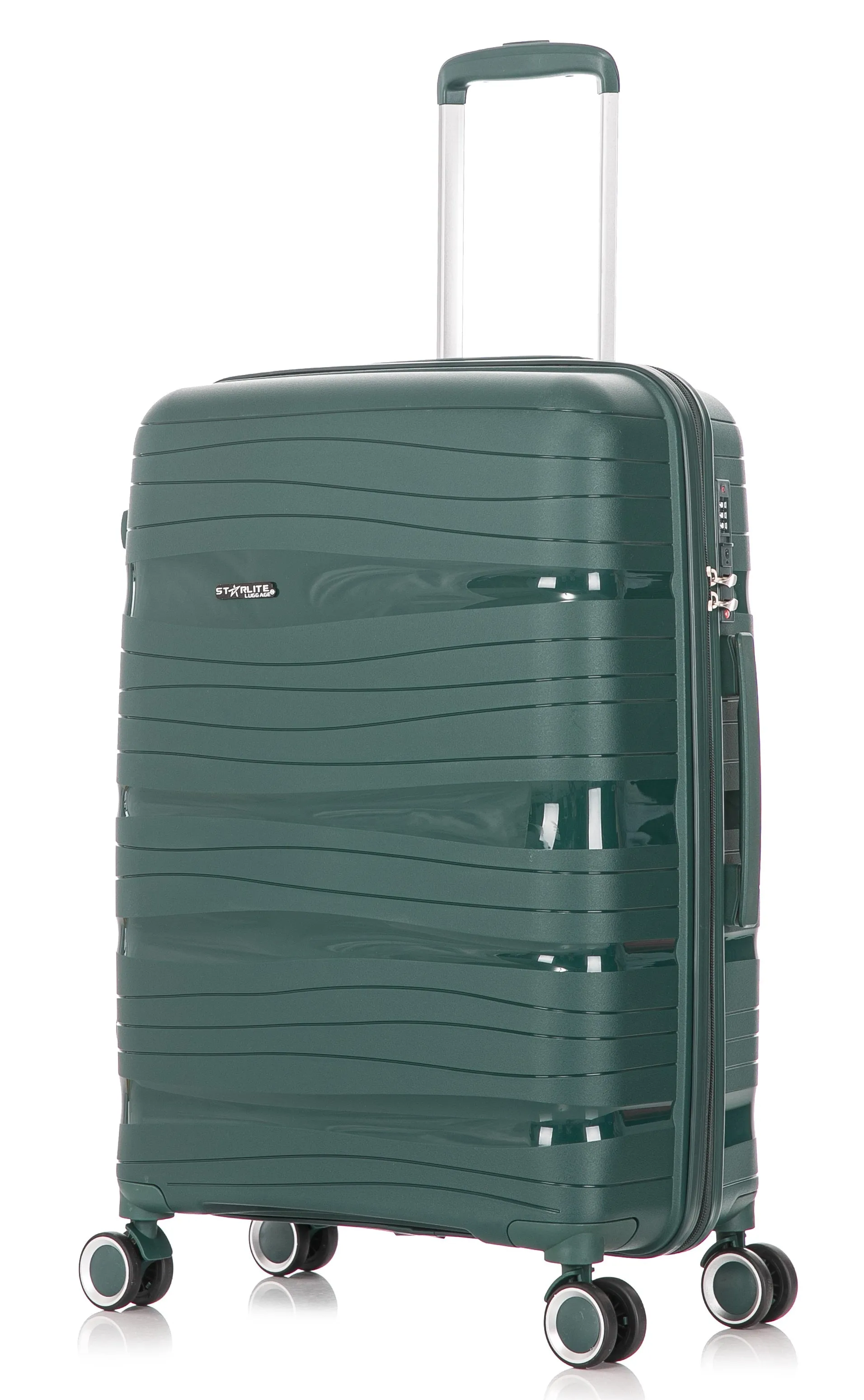 Set of 3 Polypropylene Hard Shell PP801 - Green